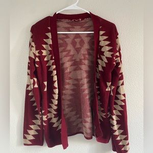 Tribal Print Cardigan